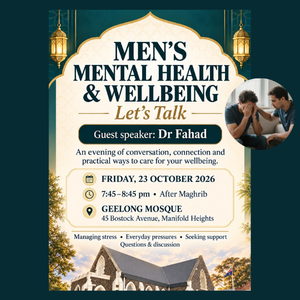 Men’s Mental Health & Wellbeing — Let’s Talk